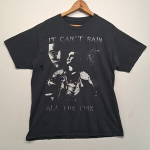 Vintage 90s The Crow T Shirt Thrashed It Cant Rain All The Time Movie Graphic